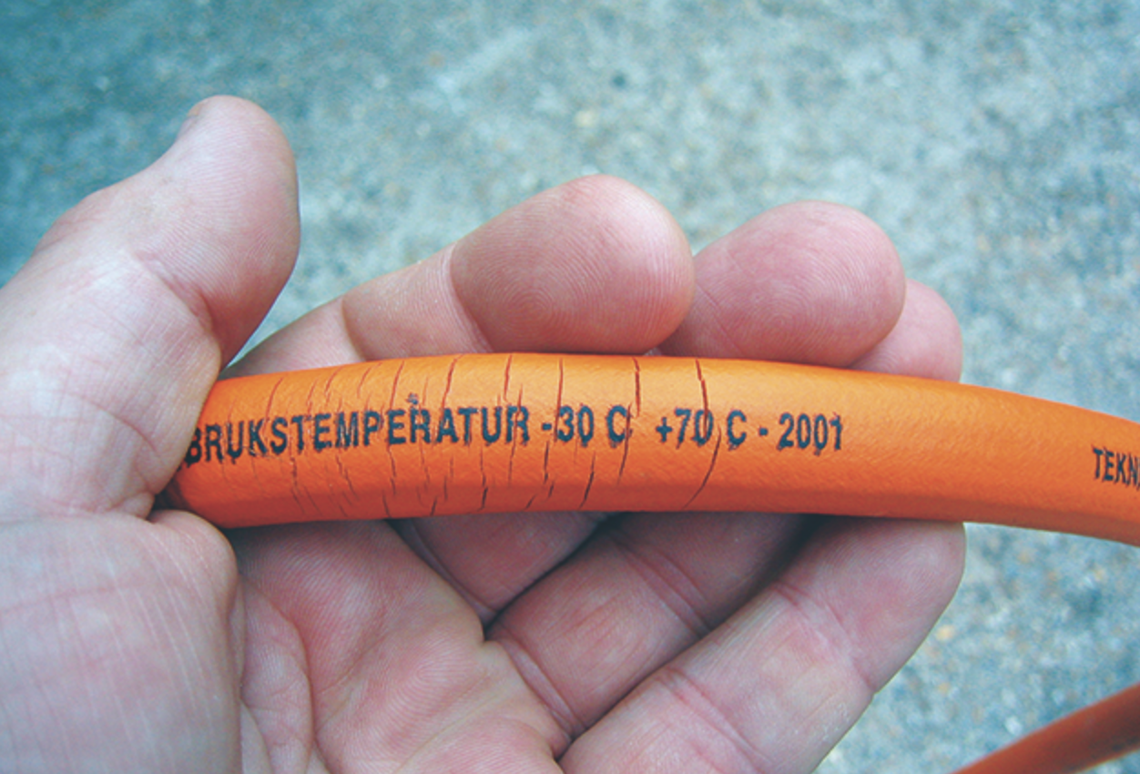 Expired fuel hose date code